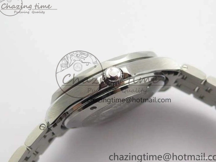 0823 Flexible Seamaster 300M SS OMF 1:1 Best Edition Black Dial Matt Black Ceramic Bezel On SS Bracelet A 8147